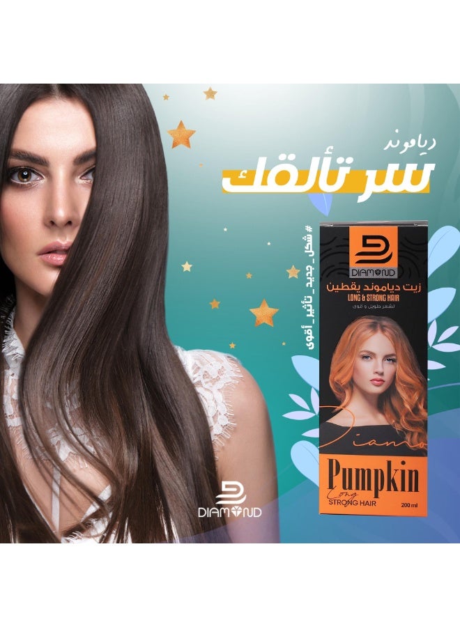 Diamond Pumpkin Hair Oil For Long & Strong Hair 200 ml - Image 3