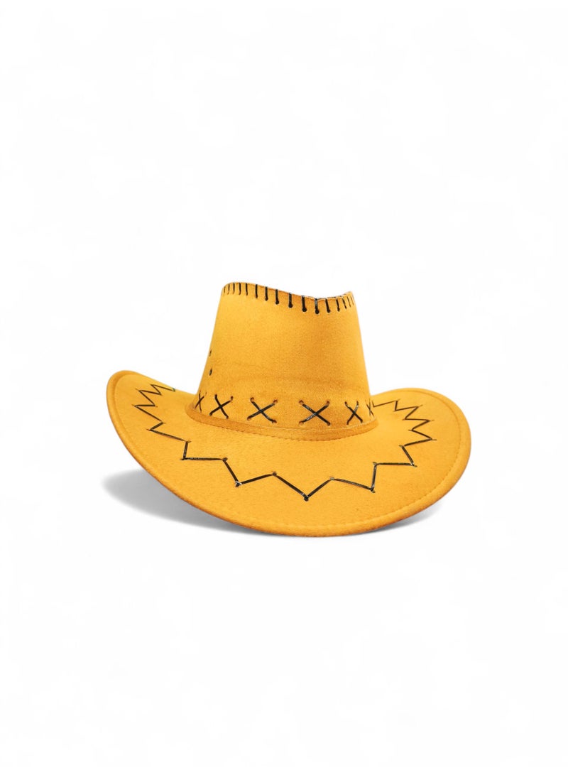 مام قبعة رعاة البقر بلون اصفر - Image 1