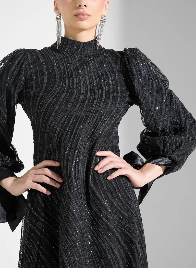 Khizana Sequin Embellished Dress
