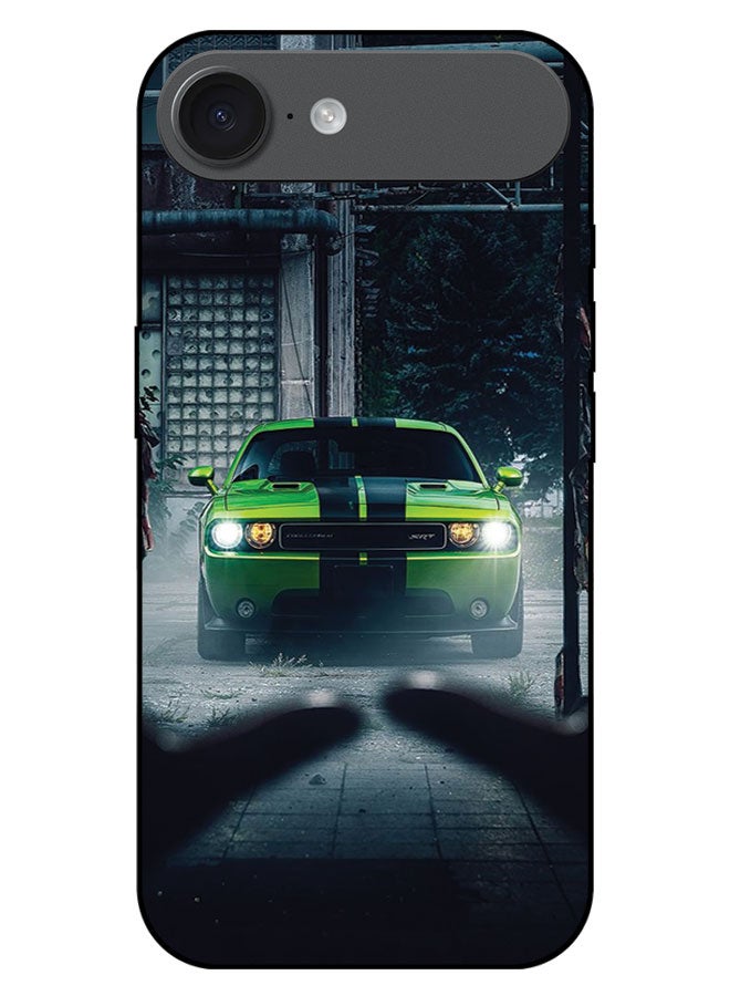 EYE CATCH Printed Protective Case Cover For Apple iPhone 17 AIR  -  Green Leaves Pattern