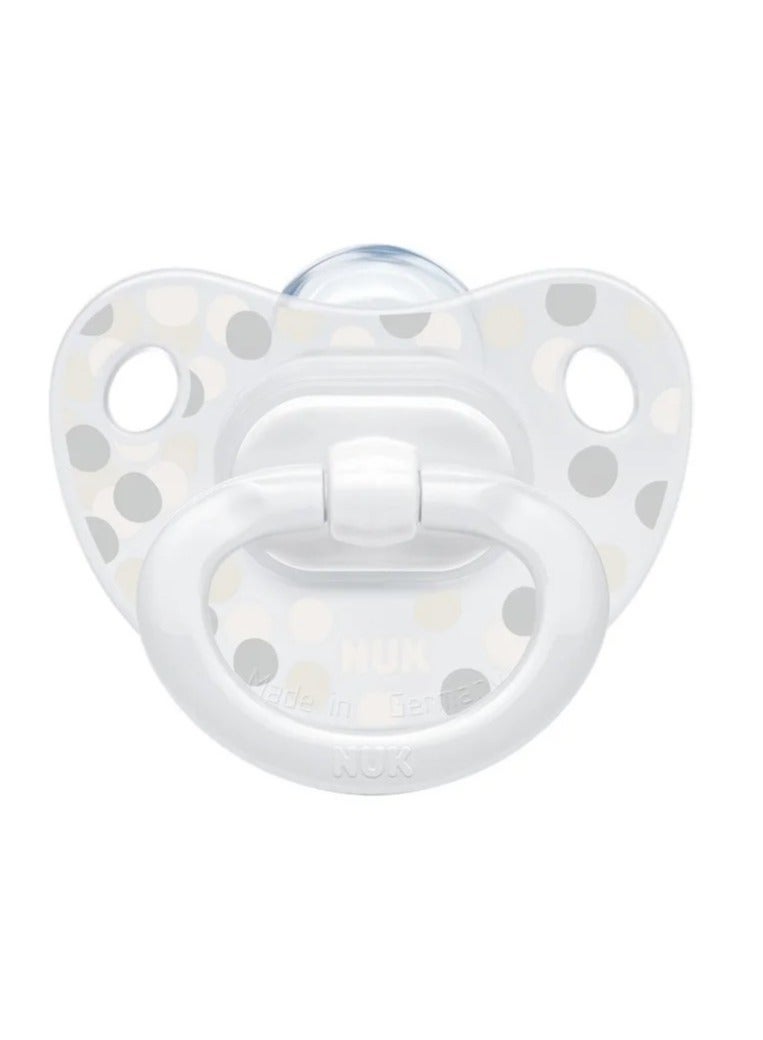 نوك لهاية سيليكون هابي دايز من نوك، 0-6 أشهر، عبوة من قطعة واحدة - Image 1