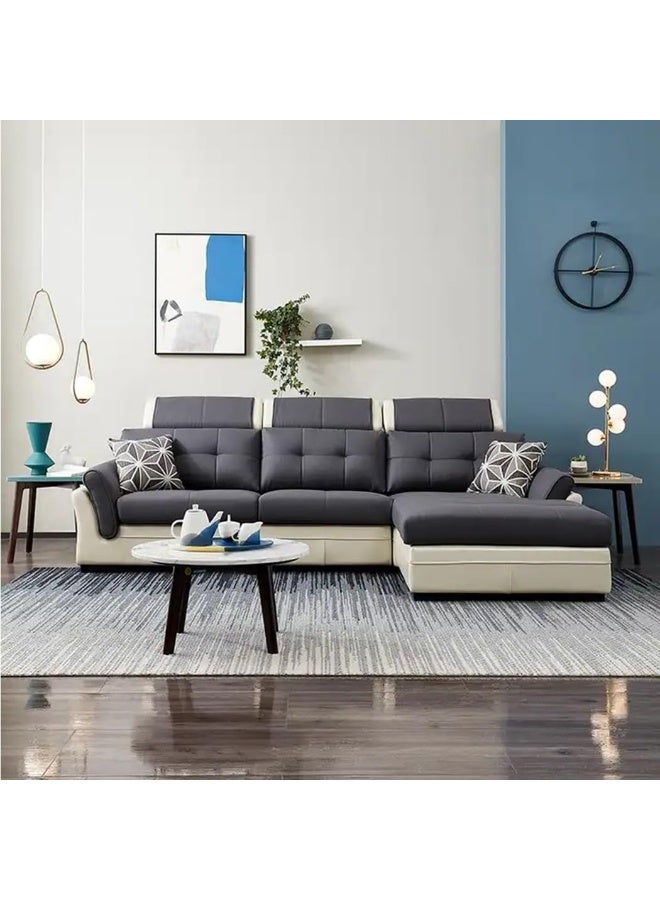 Comfynest Modern Design Sofa Set Living Room Furniture Fabric Couch (Left, L Shape 3 Seater)  - Image 1