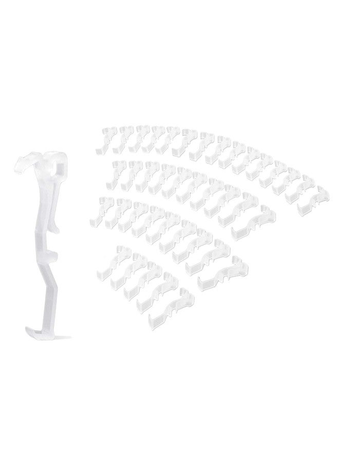 DALIX 2.5" Valance Clips Vertical Horizontal Blinds Parts Window Installation 40 Pack - Image 1