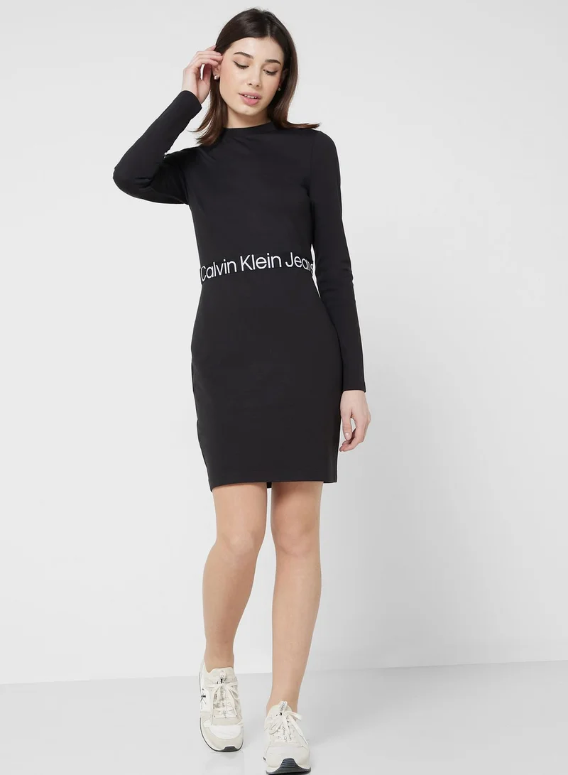 Calvin Klein Jeans Long Sleeve Dress