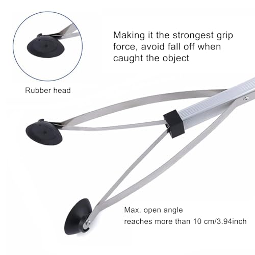 Ufurty Foldable Reacher Grabber, Aluminium Alloy Long Arm Folding Helping Hand Trash Litter Picker Suction Cup Grabber Reach Pick-Up Tool Mobility Grip Hand Aid By Rely2016 - Image 3