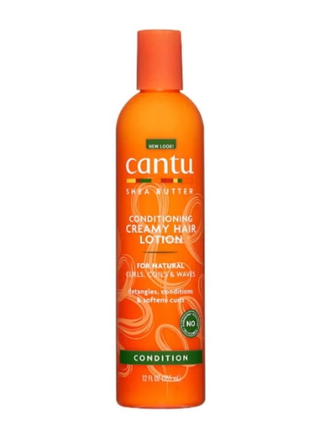CANTO Cantu Shea Butter Moisturizing Cream Lotion for Natural Hair 355ml - Image 1