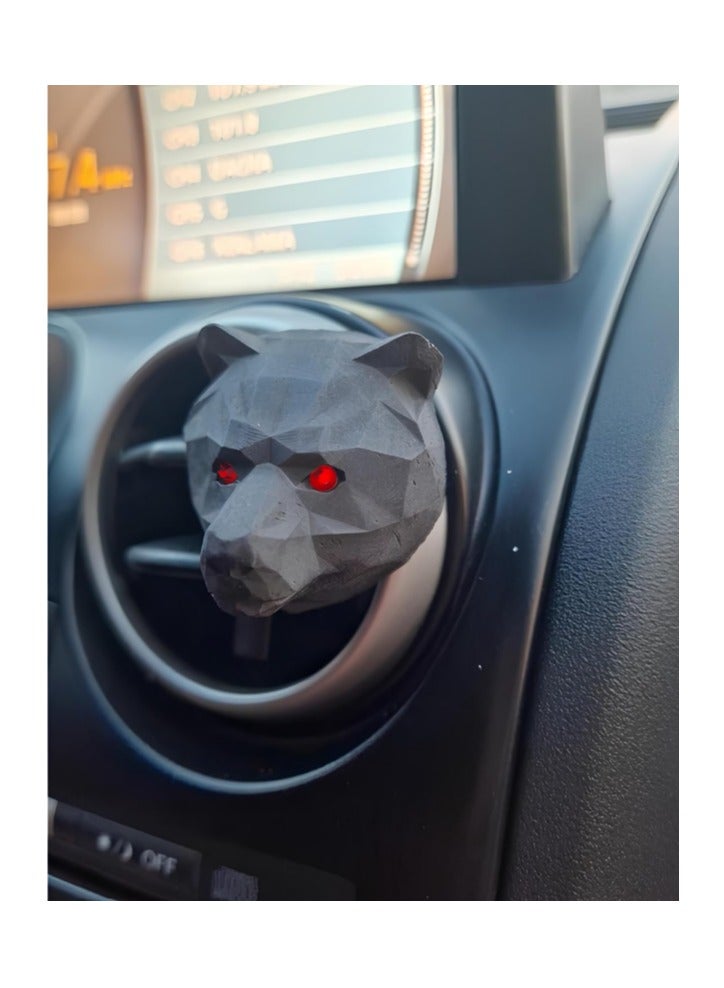 MEDORI Ceramic Car Air Freshener For Vent 3D Bear Head BRUTAL Analogous to Molecule 02 a Fragrance With an exotic and enchanting Aroma Fragrance is made in France Pack of 2 - Image 3