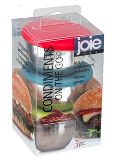 joie Joie MSC International Containers Condiments On The Go  BPA Free  Set of 3  One Size  Colors may vary  - Image 1
