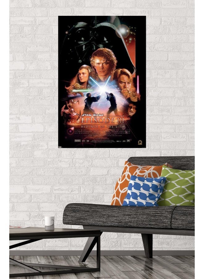 Trends International Trends International 24X36 Star Wars Revenge of the Sith  One Sheet Wall Poster 2400 x 3600 Unframed Version  - Image 2