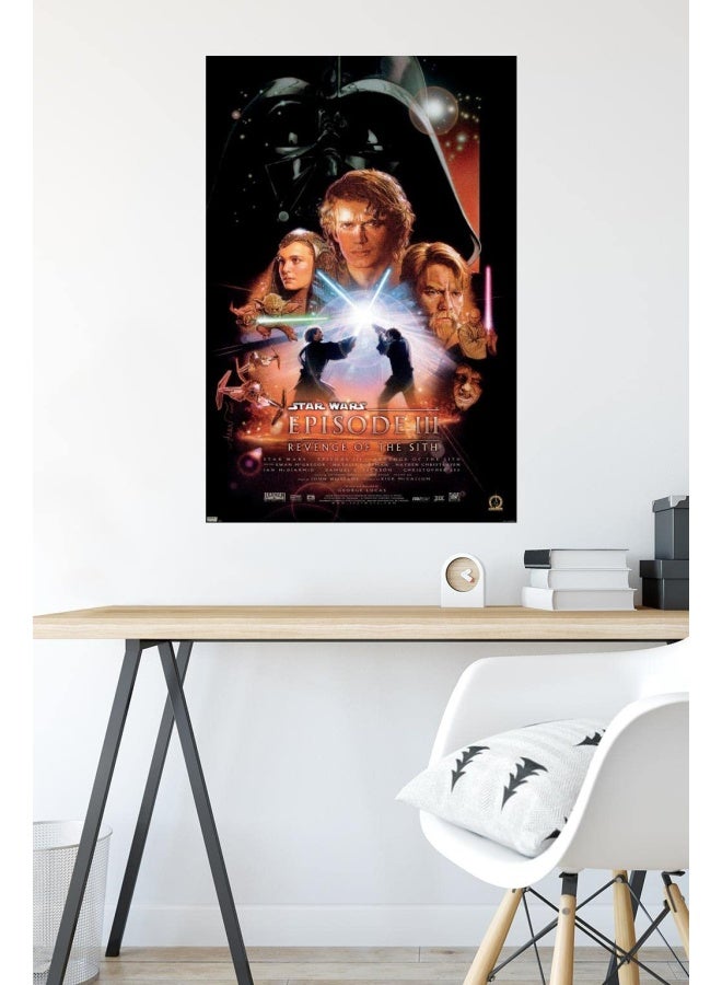 Trends International Trends International 24X36 Star Wars Revenge of the Sith  One Sheet Wall Poster 2400 x 3600 Unframed Version  - Image 4