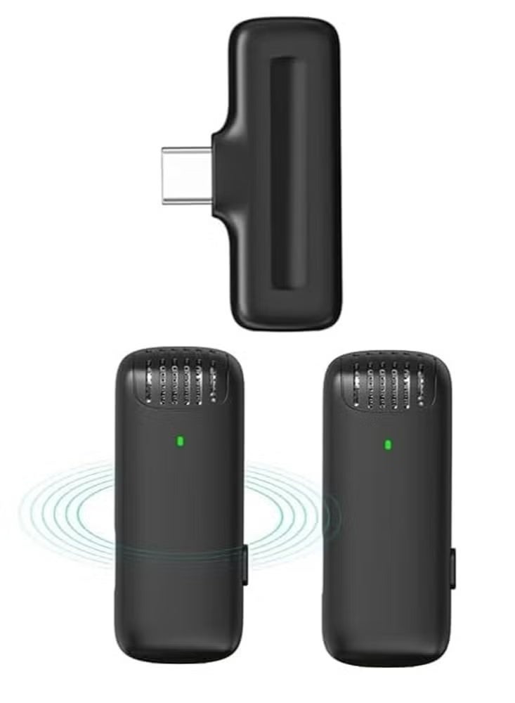 فيند Wireless Lavalier Microphone with Plug & Play, 20m Transmission Range, High Sensitivity, Clear HD Sound, Compact Lightweight Design – Ideal for Interviews, Online Meetings, Video Recording, Streaming & Presentations – Black - Image 3