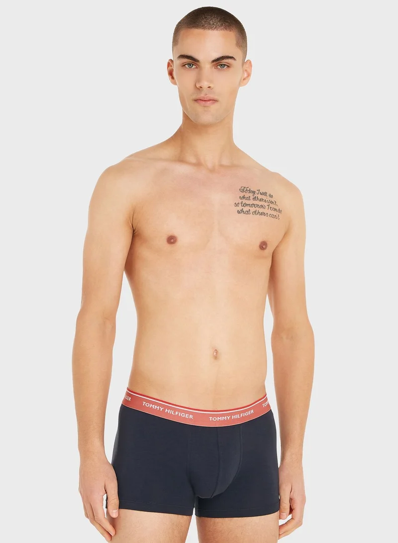 TOMMY HILFIGER 3 Pack Logo Band Trunks