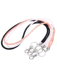 Ascrafter Bling Crystal Lanyard Strap With Metal Clasp & Keyring Rhinestone Neck Badge Lanyards For Women Id Card & Keys Strap 3 Pack  - Image 2
