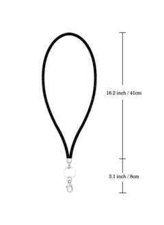 Ascrafter Bling Crystal Lanyard Strap With Metal Clasp & Keyring Rhinestone Neck Badge Lanyards For Women Id Card & Keys Strap 3 Pack  - Image 4