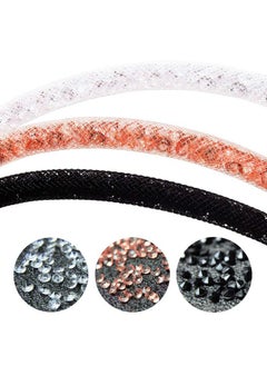 Ascrafter Bling Crystal Lanyard Strap With Metal Clasp & Keyring Rhinestone Neck Badge Lanyards For Women Id Card & Keys Strap 3 Pack  - Image 5