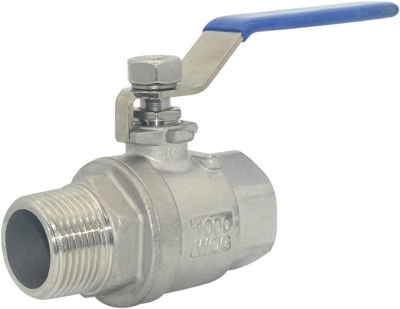 DAN SPEED Full Port Ball Valve Male x Female S304 Stainless Steel Heavy Duty for Water, Oil, and Gas, 1000WOG (1 inch) - Image 2
