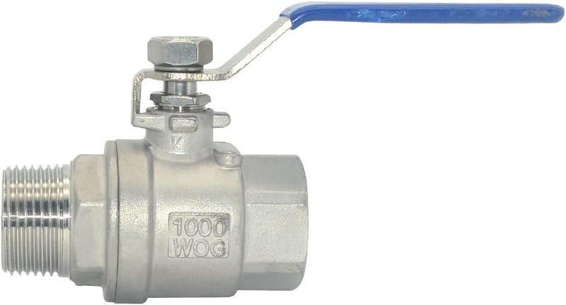 DAN SPEED Full Port Ball Valve Male x Female S304 Stainless Steel Heavy Duty for Water, Oil, and Gas, 1000WOG (1 inch) - Image 3