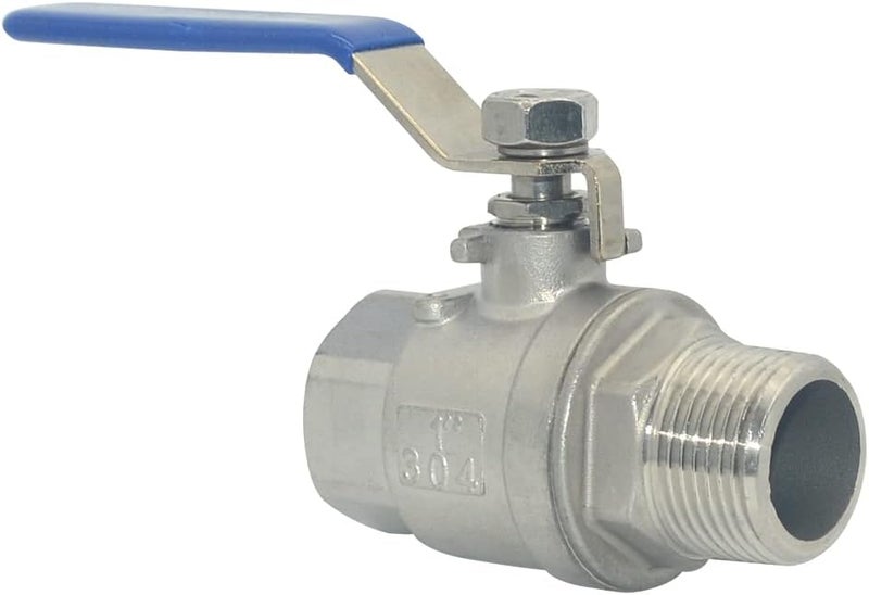 DAN SPEED Full Port Ball Valve Male x Female S304 Stainless Steel Heavy Duty for Water, Oil, and Gas, 1000WOG (1 inch) - Image 1