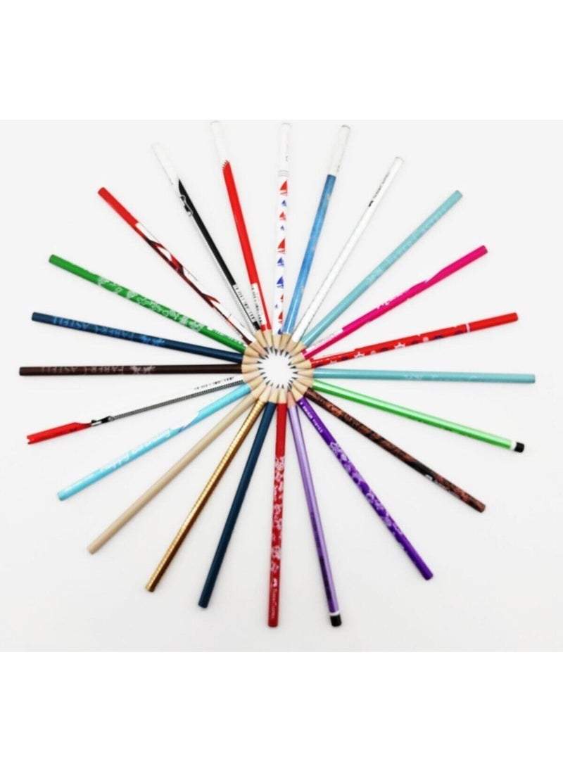 Faber Castell Luxury Coral Mixed Round Pencil 12 Pcs
