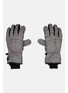 Canada Weather Gear Men 1 Pair Brand Logo Ski Gloves, Grey  - Image 1
