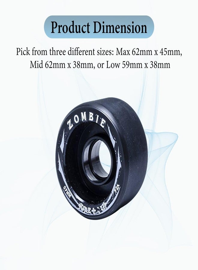 Sure-Grip Zombie Wheels Low 59mm 92a - Black Hub - Image 2