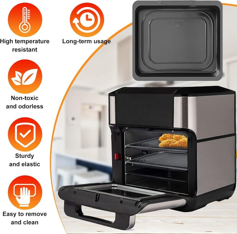 GWY Air Fryer Cooking Tray For Instant Vortex Plus10 QT Chefman 12 QT, Food Grade Nonstick Replacement Rack Parts Grill Pan Crisper Plate, Dishwasher Safe - Image 5