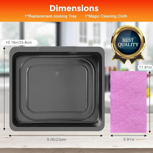 GWY Air Fryer Cooking Tray For Instant Vortex Plus10 QT Chefman 12 QT, Food Grade Nonstick Replacement Rack Parts Grill Pan Crisper Plate, Dishwasher Safe - Image 3