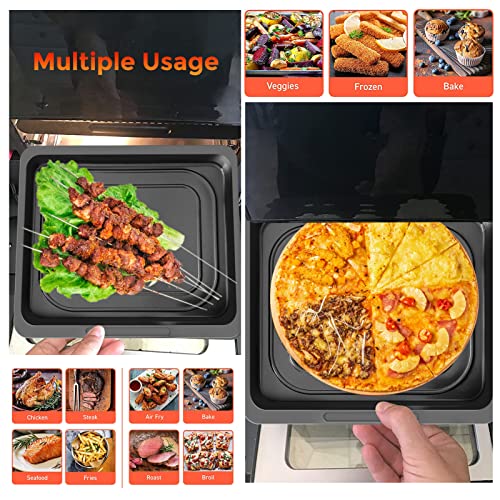 GWY Air Fryer Cooking Tray For Instant Vortex Plus10 QT Chefman 12 QT, Food Grade Nonstick Replacement Rack Parts Grill Pan Crisper Plate, Dishwasher Safe - Image 4