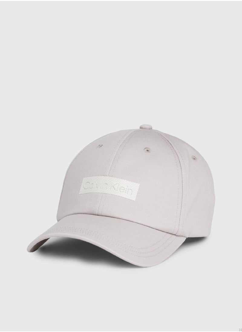 CALVIN KLEIN Men's Twill Cap -  organic cotton twill, Grey  - Image 1