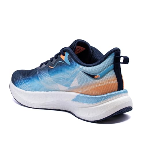 Columbus RISEFLEX Sports Shoe - Running Shoe| Walking Shoe| Training & Gym Shoe| Outdoors Shoe for Men's, (Navy & Light Sky), UK8 - Image 4