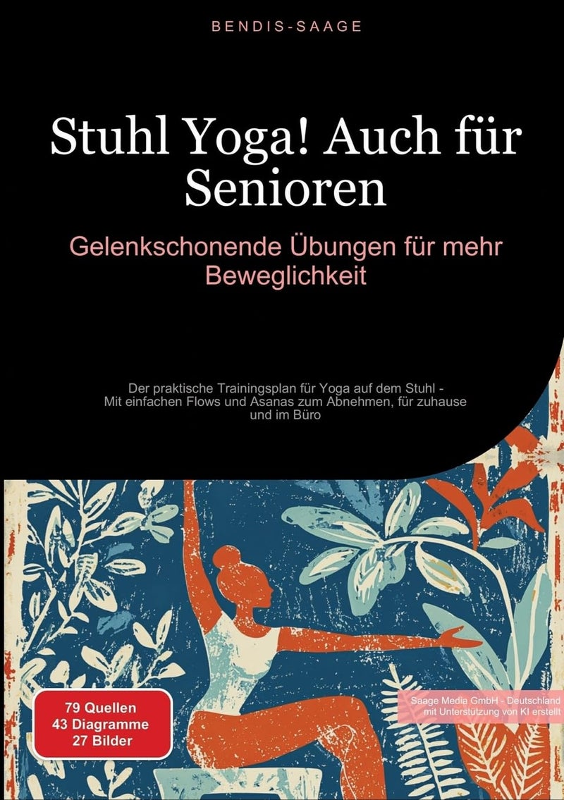 Stuhl Yoga! Auch für Senioren: Gelenkschonende Übungen für mehr Beweglichkeit:Der praktische Trainingsplan für Yoga auf dem Stuhl - Mit einfachen Flows und Asanas zum Abnehmen, für zuhause und im Büro