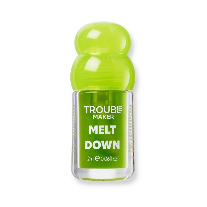 Trouble Maker Melt Down Lip Oil Dizzy Busy Green - Image 1