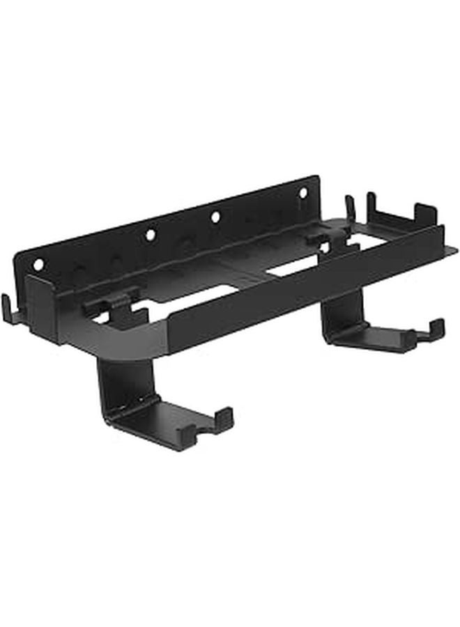 Wall Mount Gaming Console Stand Bracket Controller Headset Holder Organizer Black - Image 1