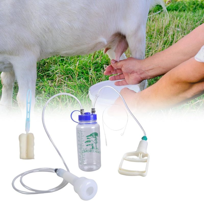 Handheld Goat Milker Vacuum Lightweight Sheep Goat Cow Milker for Small Farm and Milk Collection Farm Breast Pump Equipment - Image 2