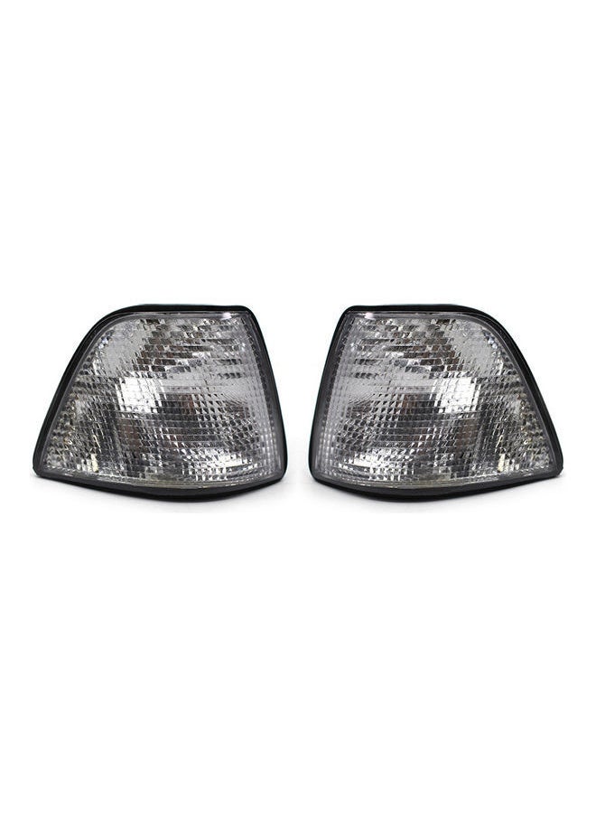 NIBEMINENT 2-Piece Replacement Turn Signal Light With Lens For BMW E36/318i/328i/M3  - Image 1