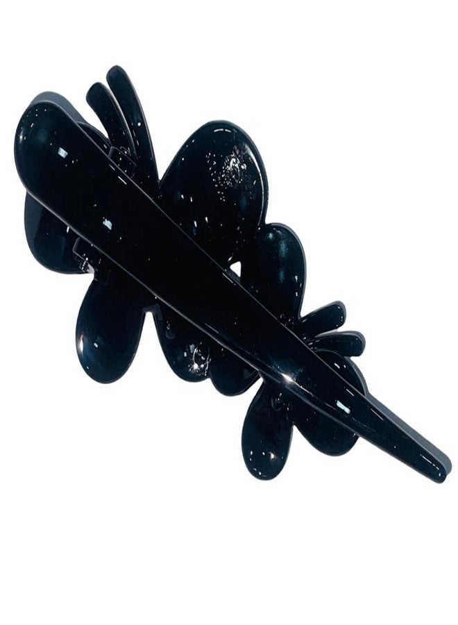Bakefy� 1 piece Hair Accessories Korean Clutchers For Hair Claw Clips Butterfly Clips Fancy Hair Clips For Women Cute Clips Hair Clip Set Stylish Hair Clips Black And Brown Colour - Image 1