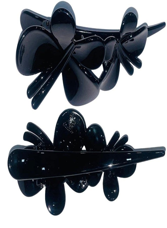 Bakefy� 1 piece Hair Accessories Korean Clutchers For Hair Claw Clips Butterfly Clips Fancy Hair Clips For Women Cute Clips Hair Clip Set Stylish Hair Clips Black And Brown Colour - Image 5