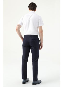 D'S DAMAT Slim Fit Navy Blue Plain Fabric Trousers 1HE03ER01320M  - Image 4