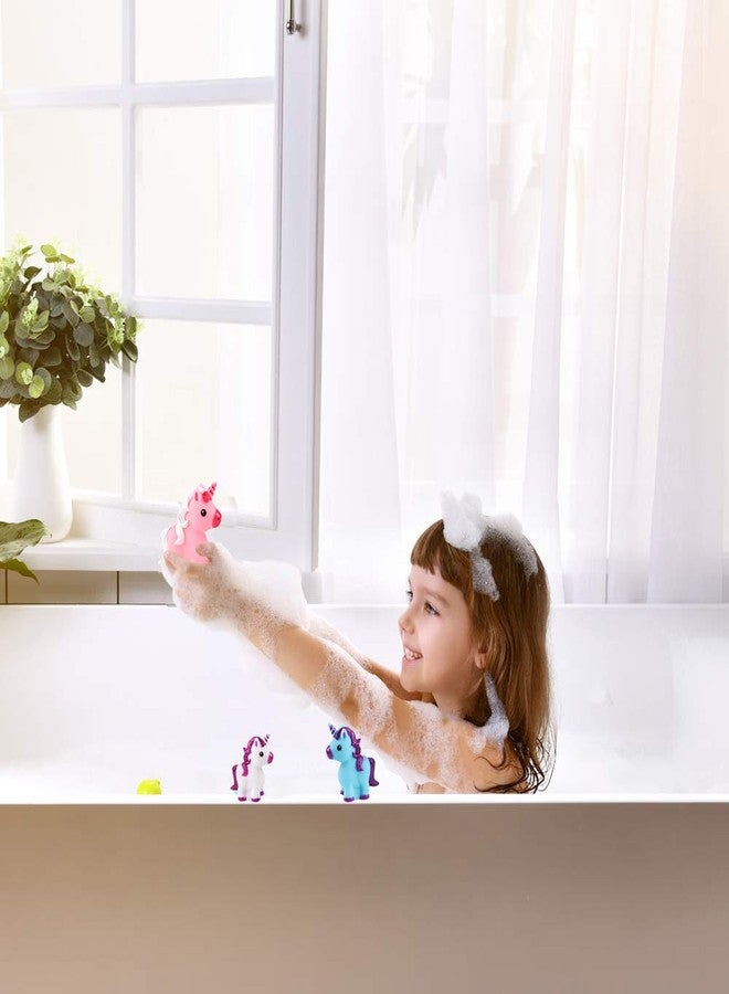 ArtCreativity Unicorn Rubber Toys for Kids - Pack of 12 - Unicorn Birthday Party Favors and Supplies, 2 Inch Floating Bath and Pool Water Toys for Girls, Cute Goodie Bag Fillers, Assorted Colors - Image 4