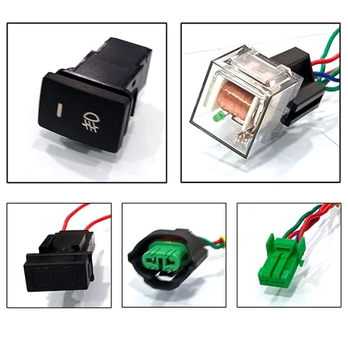 Auto Pearl Foglight Harness LED Indicator Harness Wiring Socket Switch Kit 12V/40A Relay for Scorpio N 2022 - Image 5
