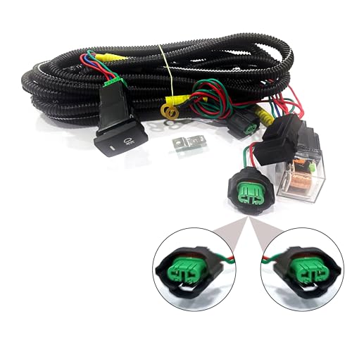 Auto Pearl Foglight Harness LED Indicator Harness Wiring Socket Switch Kit 12V/40A Relay for Scorpio N 2022 - Image 2