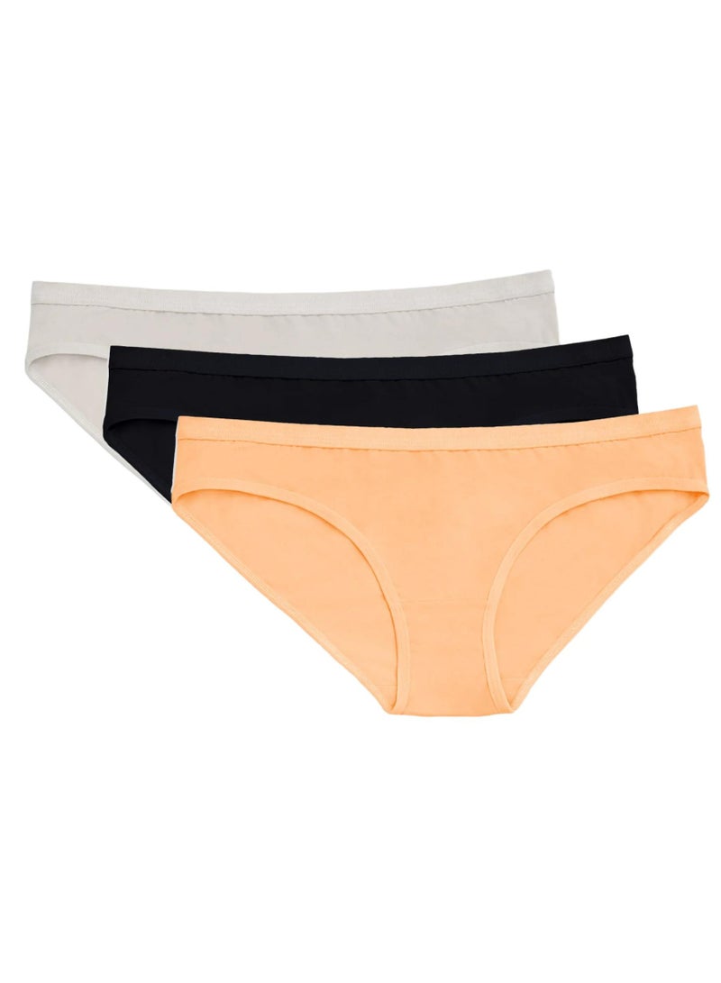 دايس باك يحتوي علي 3 قطع بكيني قطن ساده حريمي - Image 2