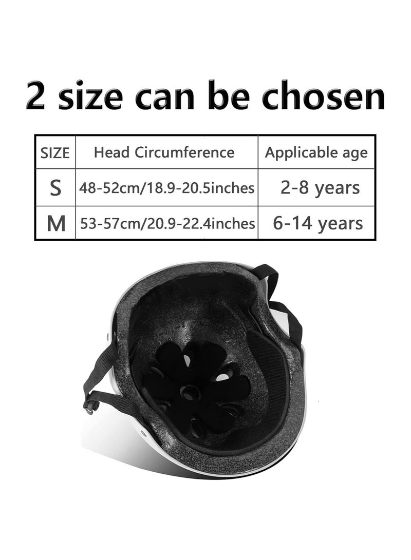 Soofam Kids Bike Helmet Set Skateboard Knee Pads Toddler Cyling Protective Gear Knee & Elbow Pads Wrist Guards for Girls Boys Inline Skating Bike Cycling Skateboard  Scooter 2-14 Years (S  48-52 cm Children aged 2-5) - Image 4