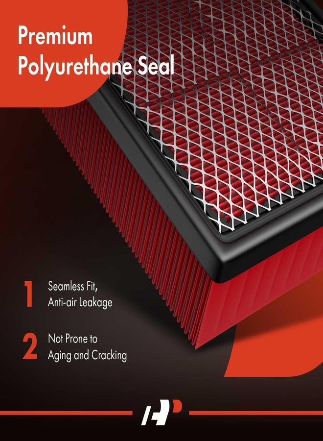 A-Premium High-performance, Pre-oiled Engine Air Filter Compatible with Chevy, GMC & Cadillac Models - Avalanche, Silverado, Suburban, Tahoe, Sierra, Yukon, C3500HD, Escalade - Replace# CA8756, CA8755 - Image 5