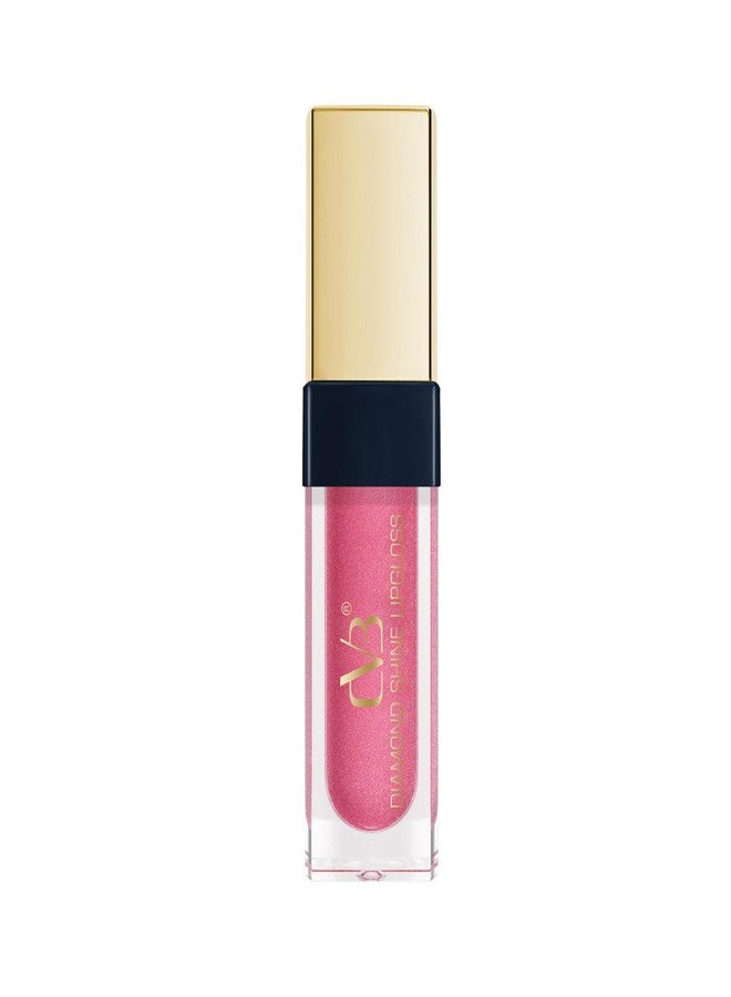 CVB LG-602 Diamond Shine Lip Gloss - High-Shine, Non-Sticky Lip Gloss for Glossy, Plump Lips | Hydrating Formula with Shimmer Finish (02 PIXIE Pink) - Image 1