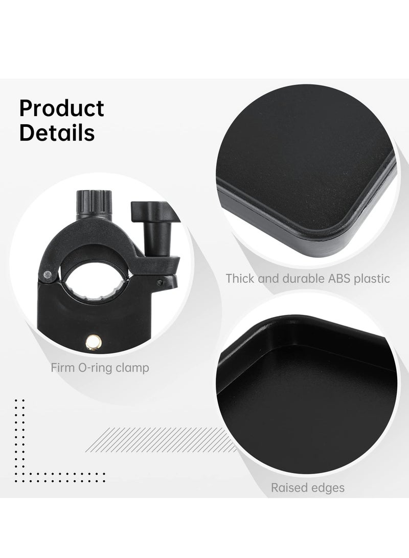 Microphone Stand Tray, 10.63 * 8.07’’ Large Universal Sound Card Tray, Large Universal Sound Card Tray, for Recording, Live Streaming, Stage Performance, Standard Tray - Image 2