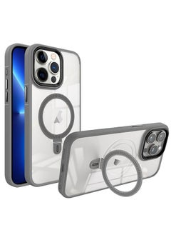 HuHa Case Cover For iPhone 13 Pro Shield Armor MagSafe Holder Phone Case Grey 