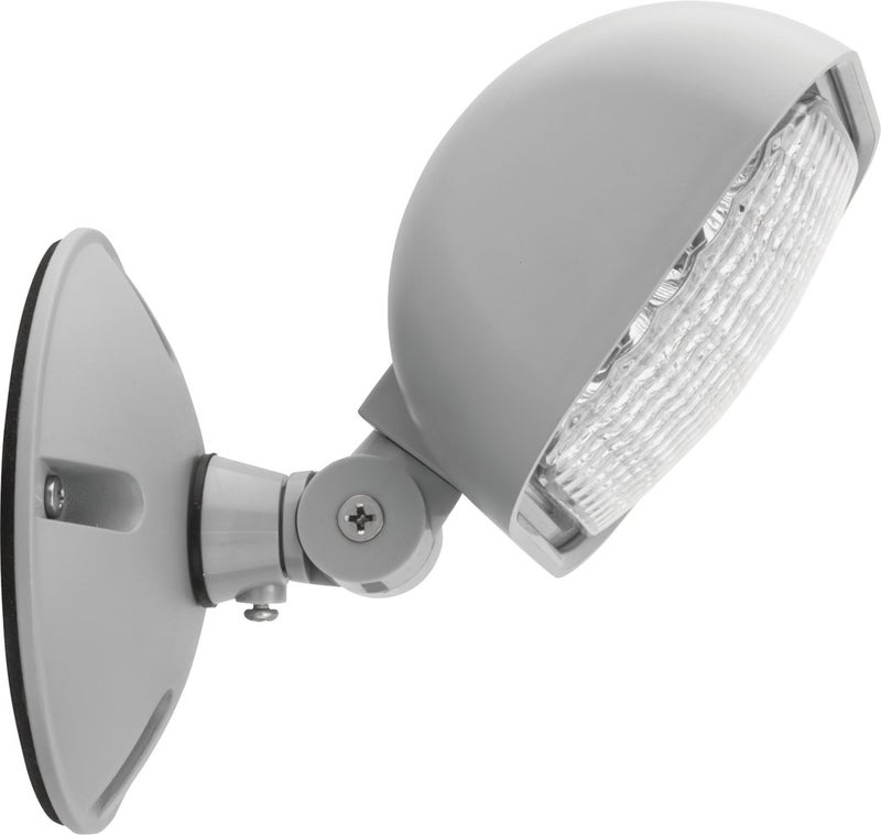 Lithonia Lighting Weatherproof LED Emergency Light Remote Head, One Single Head Emergency Light for Business, Indoor and Outdoor Use, Square, Gray (ERE GY SGL WP SQ M12) - Image 2