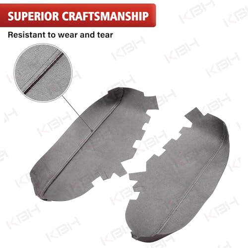 KBH Car Front Door Panel Armrest Cover Replacement for Toyota Avalon 2013 2014 2015 2016 2017 2018, Vinyl Leather Upholstery, Anti-Scratch, 1 Pair, Brown (Leather Part Only) - Image 4