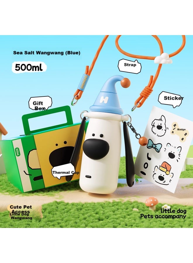 Ohhaa Children's Insulated Cup, Cute 316 Stainless Steel Food-grade Portable Straw Water Bottle For Boys And Girls, Students' Holiday Gift - Image 1
